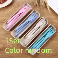 Thumbnail for Portable Wheat Straw Cutlery Set - Casatrail.com