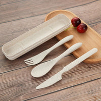 Thumbnail for Portable Wheat Straw Cutlery Set - Casatrail.com