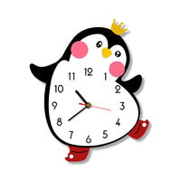 Thumbnail for Princess Penguin Cartoon Wall Clock - Casatrail.com