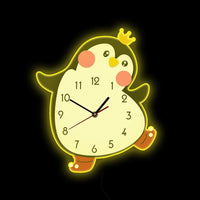 Thumbnail for Princess Penguin Cartoon Wall Clock - Casatrail.com