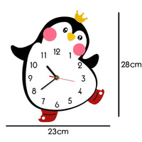 Thumbnail for Princess Penguin Cartoon Wall Clock - Casatrail.com