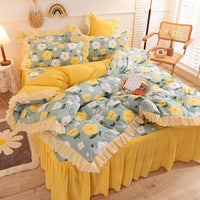 Thumbnail for Princess Style Lace Bed Skirt Duvet Cover Bedding - Casatrail.com