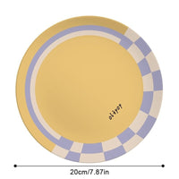 Thumbnail for Printed Round Bamboo Fiber Dining Plate - Casatrail.com