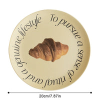 Thumbnail for Printed Round Bamboo Fiber Dining Plate - Casatrail.com