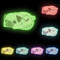 Thumbnail for Pug Wall Clock for Kids Nursery Room - Casatrail.com