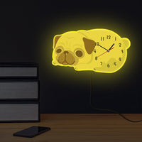 Thumbnail for Pug Wall Clock for Kids Nursery Room - Casatrail.com