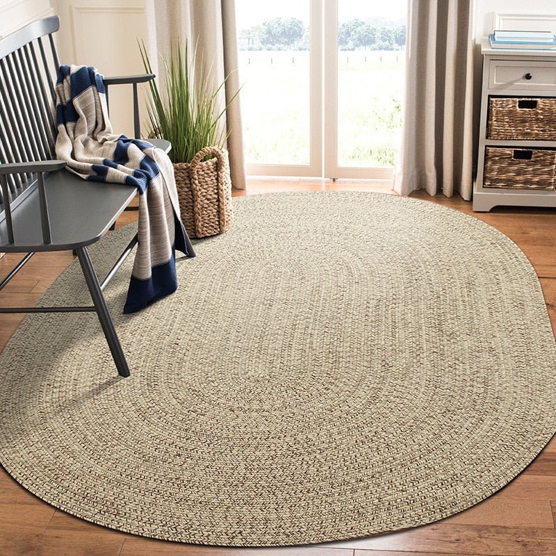 Pure Natural Jute Traditional Hand Weaven Soft Breathable Rug - Casatrail.com