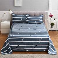 Thumbnail for Queen King Bed Flat Sheet - Comfortable Frosted Soft Dormitory - Casatrail.com