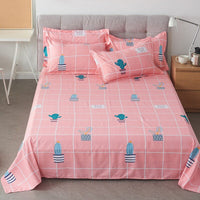 Thumbnail for Queen King Bed Flat Sheet - Comfortable Frosted Soft Dormitory - Casatrail.com