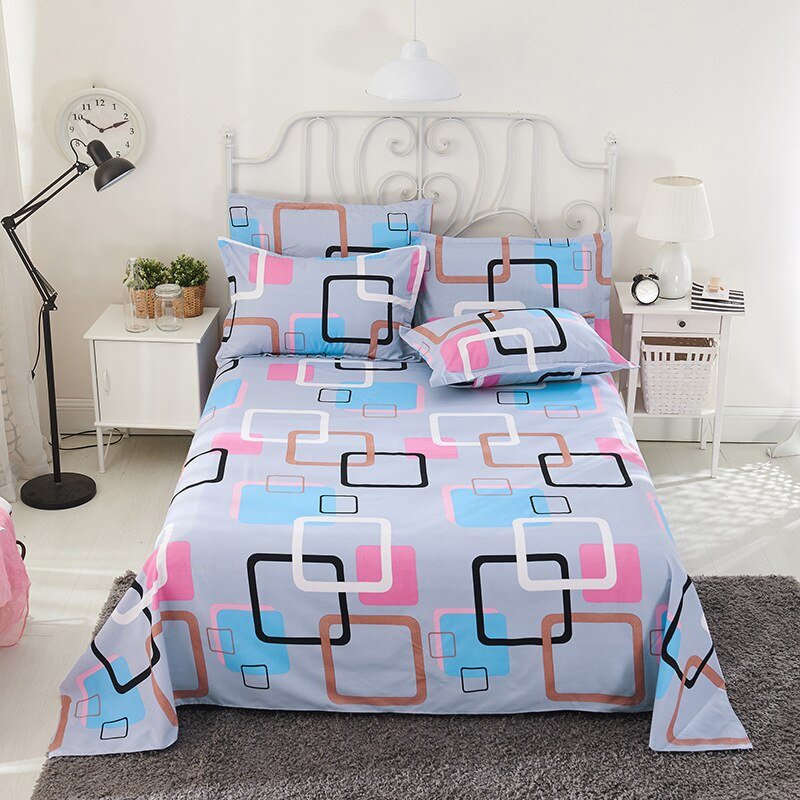 Queen King Bed Flat Sheet - Comfortable Frosted Soft Dormitory - Casatrail.com