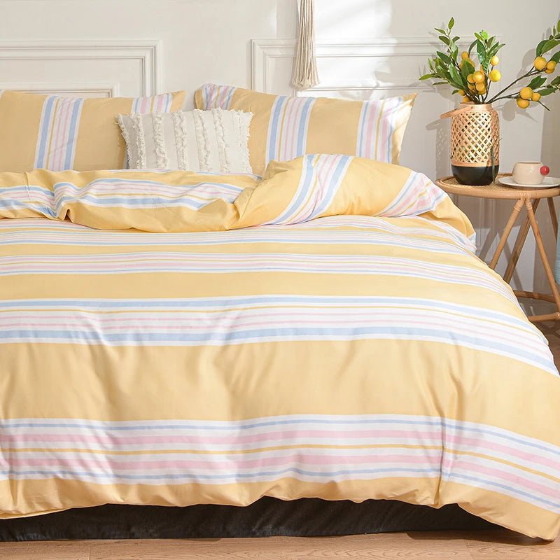 Quilt Cover Sets & Striped Duvet Cover with Pillowcase - Casatrail.com