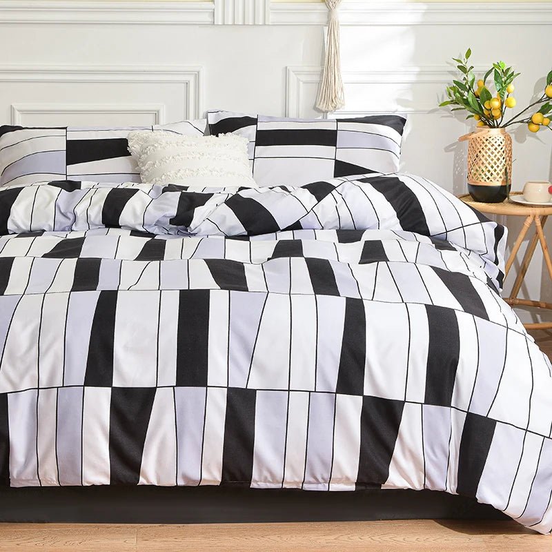 Quilt Cover Sets & Striped Duvet Cover with Pillowcase - Casatrail.com