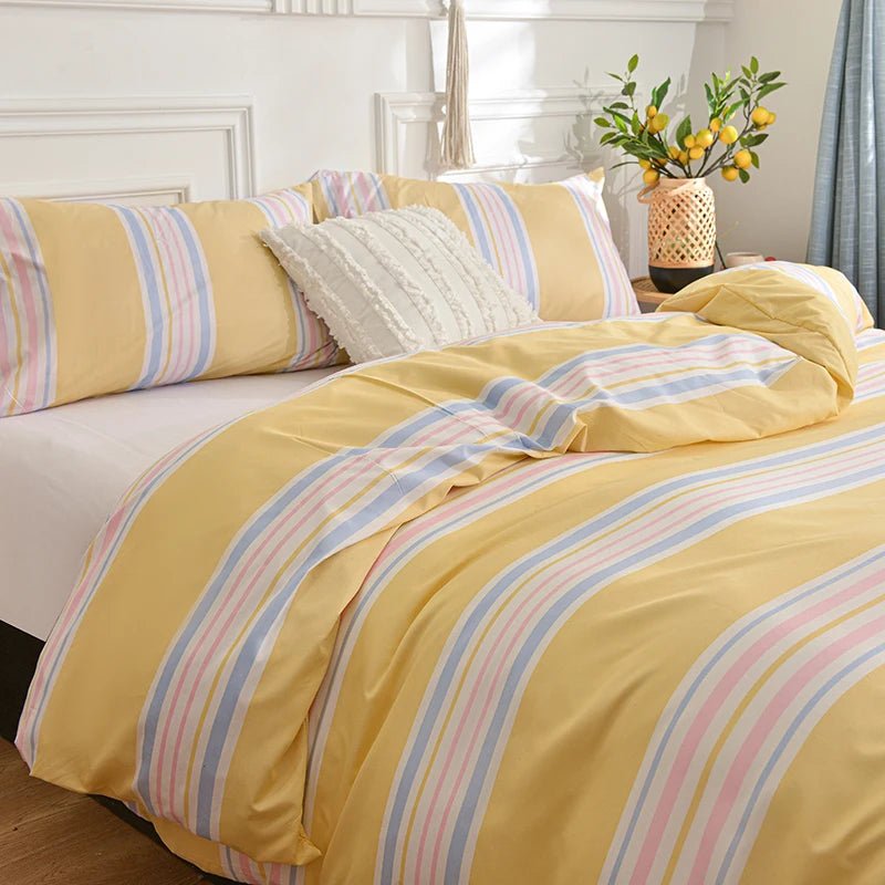 Quilt Cover Sets & Striped Duvet Cover with Pillowcase - Casatrail.com