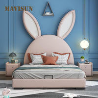 Thumbnail for Rabbit Children's Bed Simple Style Solid Wood Bedroom Bed - Casatrail.com