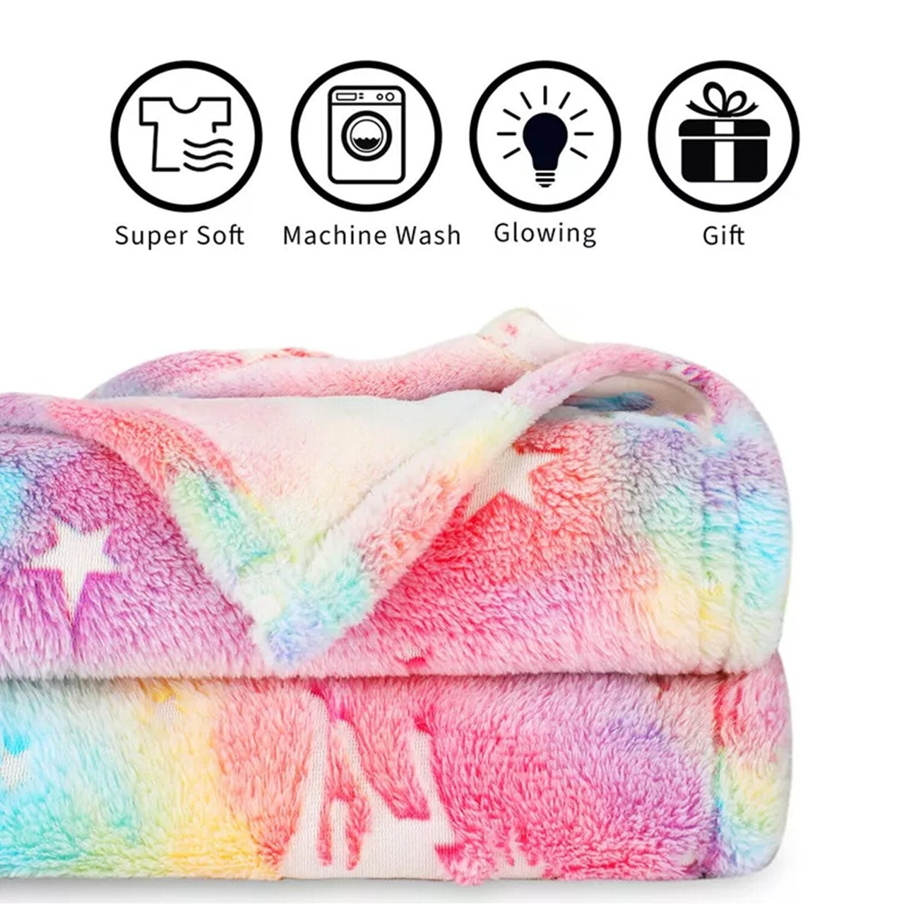 Rainbow Glow Blanket for Bedspread - Casatrail.com