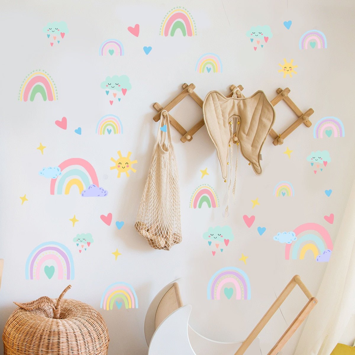 Rainbow Wall Stickers - Cartoon Colorful Decor - Casatrail.com