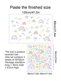 Thumbnail for Rainbow Wall Stickers - Cartoon Colorful Decor - Casatrail.com