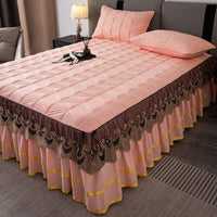 Thumbnail for RainFire Elegant Quilted Bed Skirt Set - King Queen Size - Casatrail.com