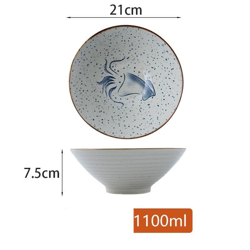 Ramen Bowl Japanese Ceramic Tableware - Casatrail.com