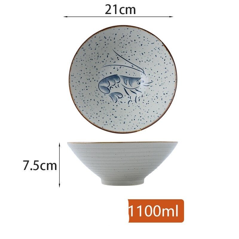 Ramen Bowl Japanese Ceramic Tableware - Casatrail.com