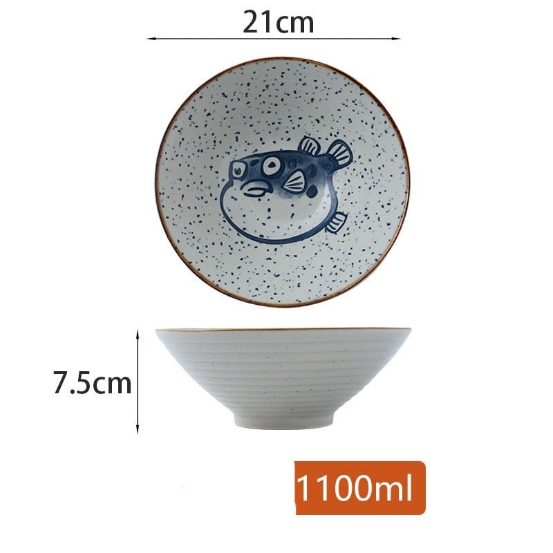 Ramen Bowl Japanese Ceramic Tableware - Casatrail.com