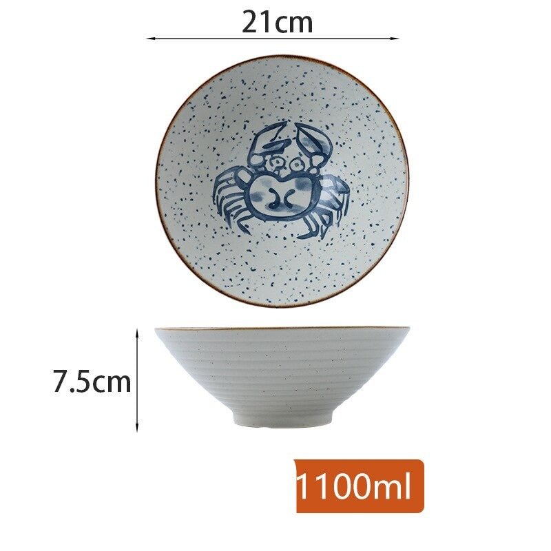 Ramen Bowl Japanese Ceramic Tableware - Casatrail.com