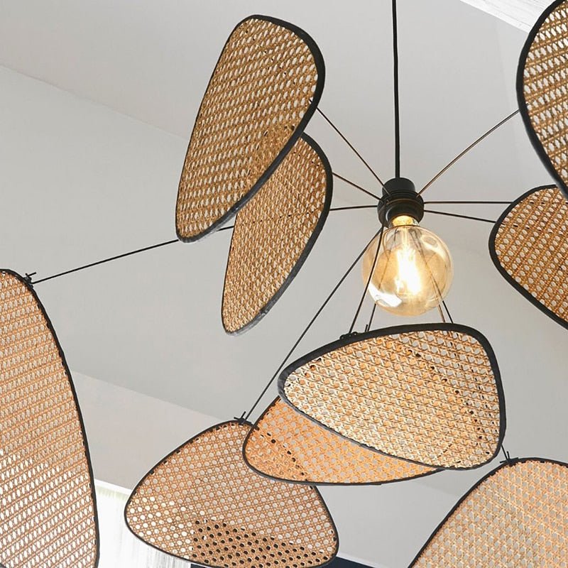 Rattan Weaving Chandelier for Living Room and Dining Table - Casatrail.com