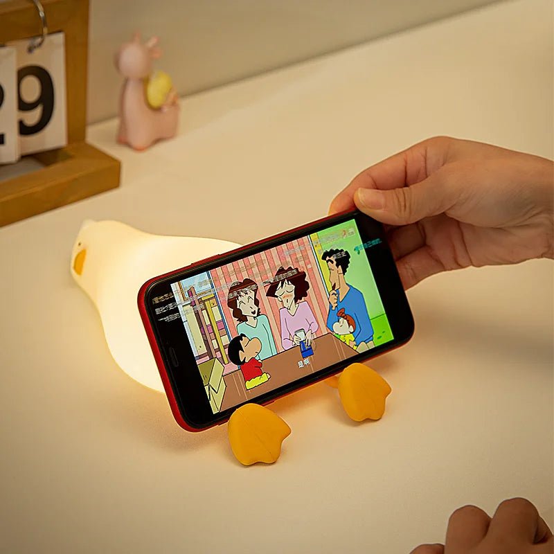Rechargeable LED Night Light Duck Silicone Lamp - Casatrail.com