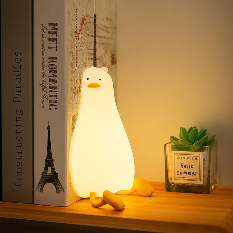 Rechargeable LED Night Light Duck Silicone Lamp - Casatrail.com