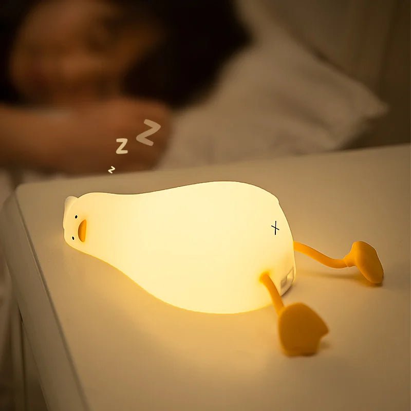 Rechargeable LED Night Light Duck Silicone Lamp - Casatrail.com