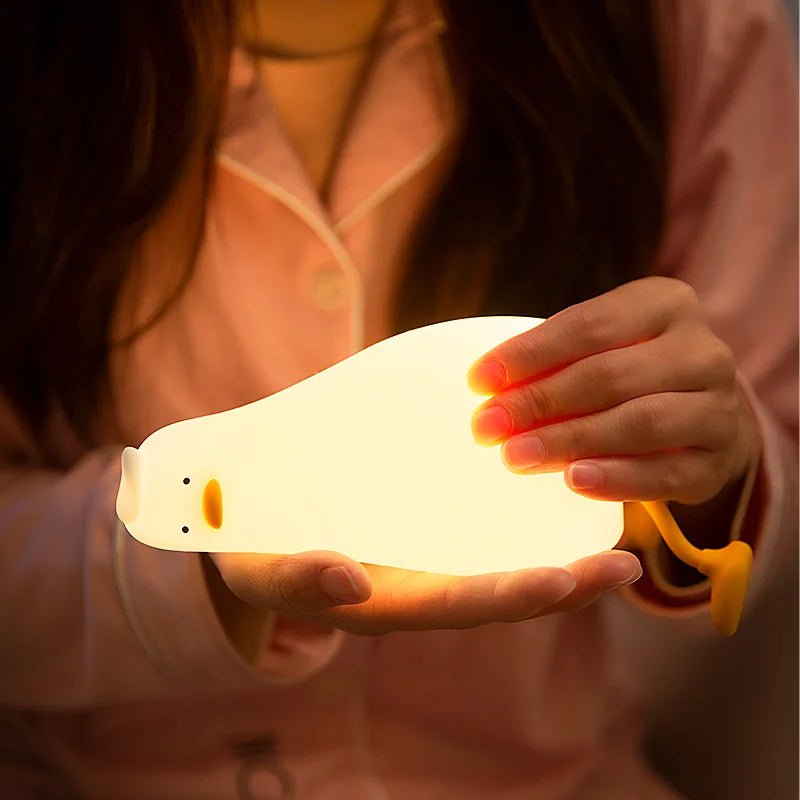 Rechargeable LED Night Light Duck Silicone Lamp - Casatrail.com