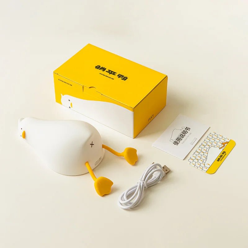 Rechargeable LED Night Light Duck Silicone Lamp - Casatrail.com