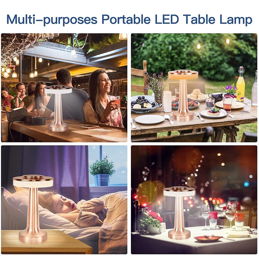 Rechargeable LED Retro Table Lamp - Casatrail.com