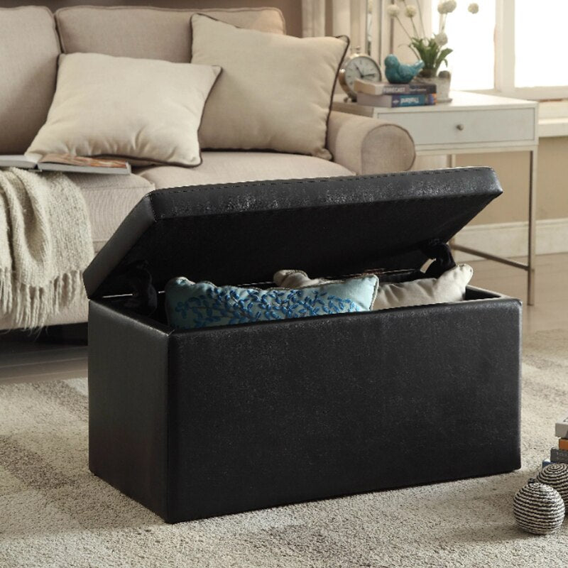 Rectangular Lift Top Storage Ottoman - Casatrail.com