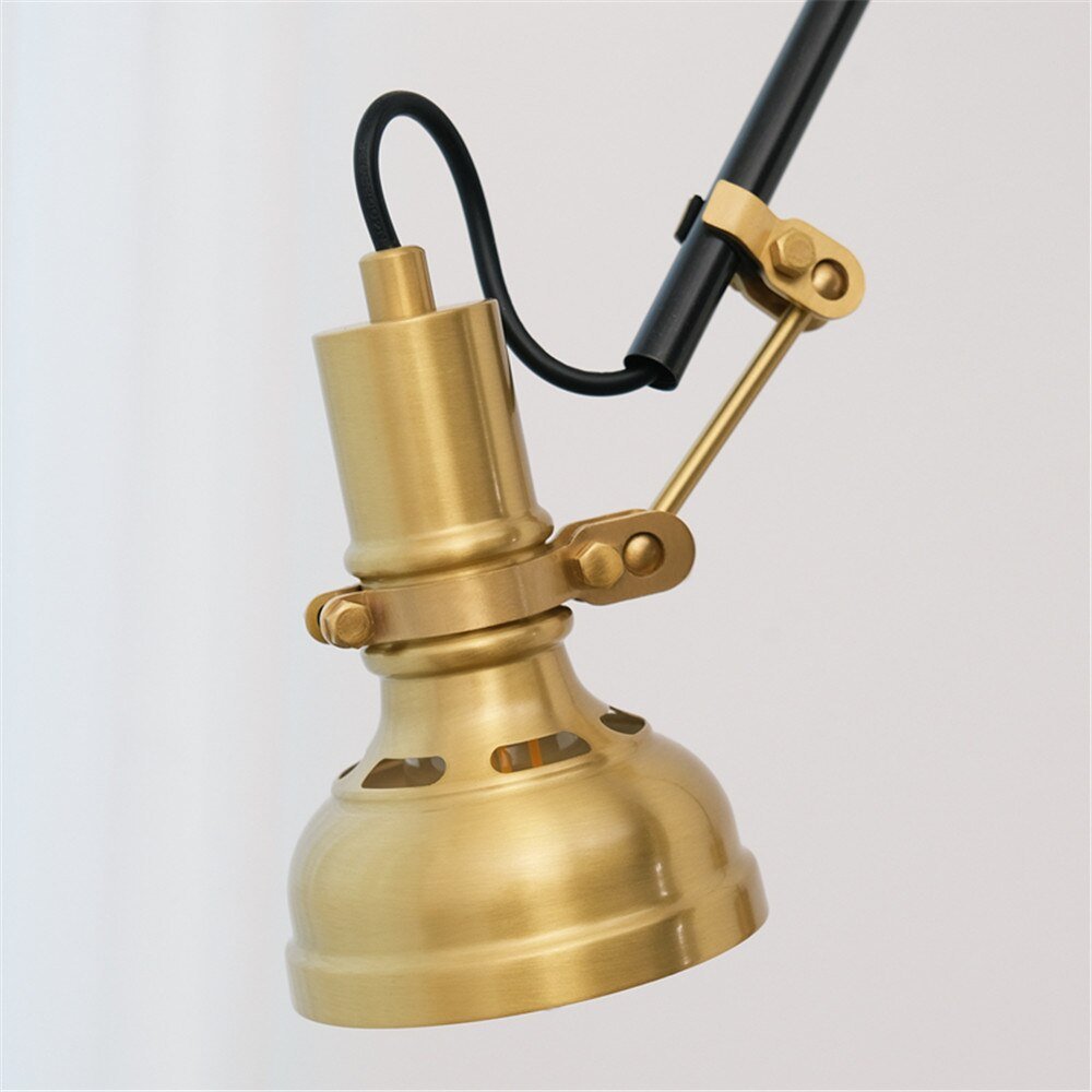 Retro Copper Wall Light with Adjustable Long Swing Arm - Casatrail.com