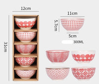 Thumbnail for Retro Creative Ceramic Rice Bowl Set - Casatrail.com