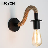 Thumbnail for Retro E27 Hemp Rope Bedroom Wall Light - Casatrail.com