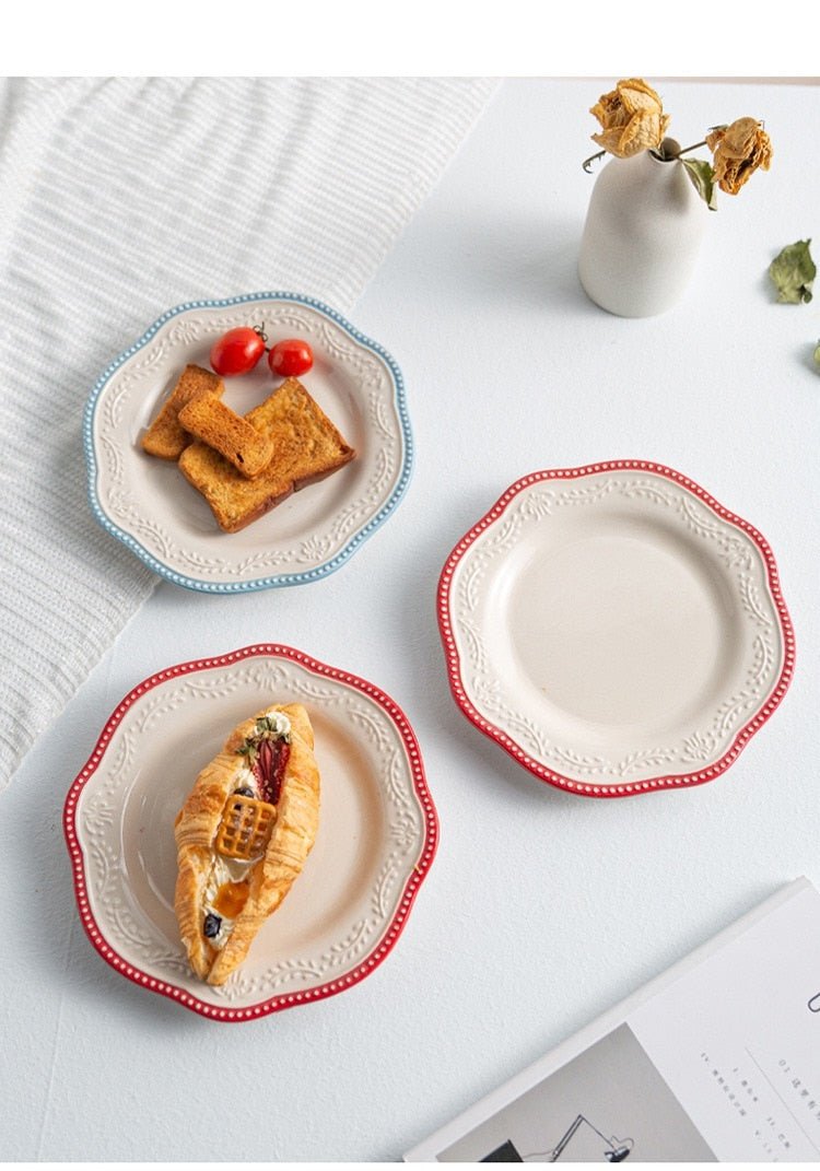 Retro Lace Ceramic Plate - Casatrail.com