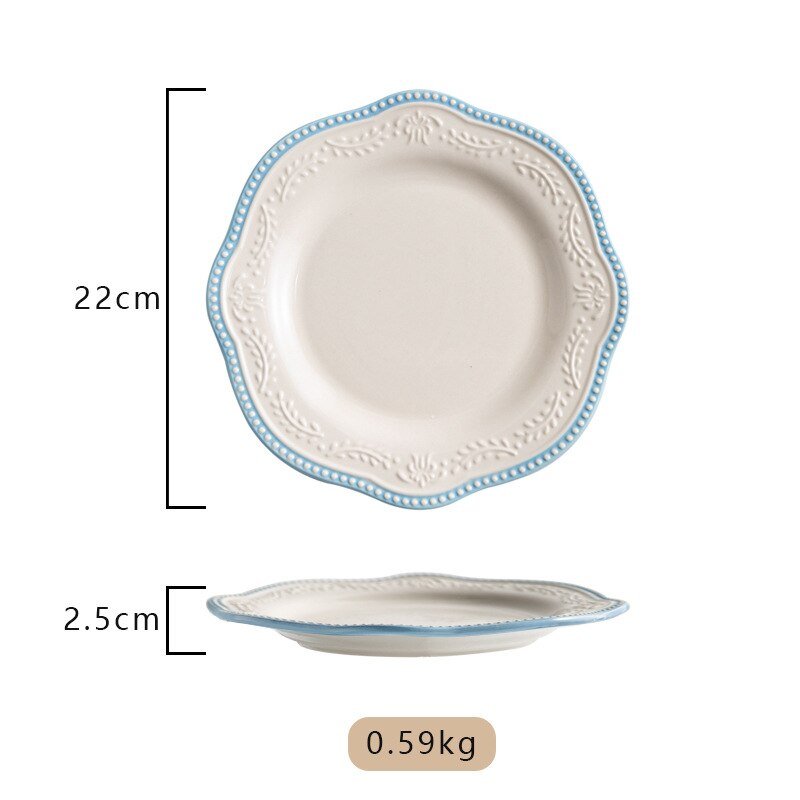 Retro Lace Ceramic Plate - Casatrail.com