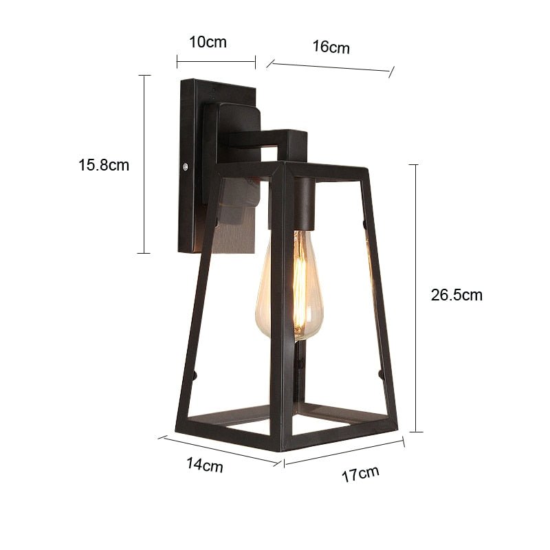 Retro Outdoor Wall Lantern - Vintage Lights - Casatrail.com