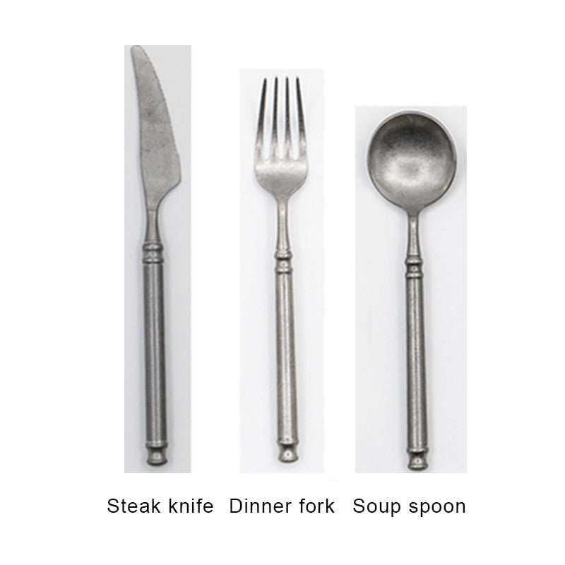 Retro Scrub Flatware Cutlery Set - Casatrail.com