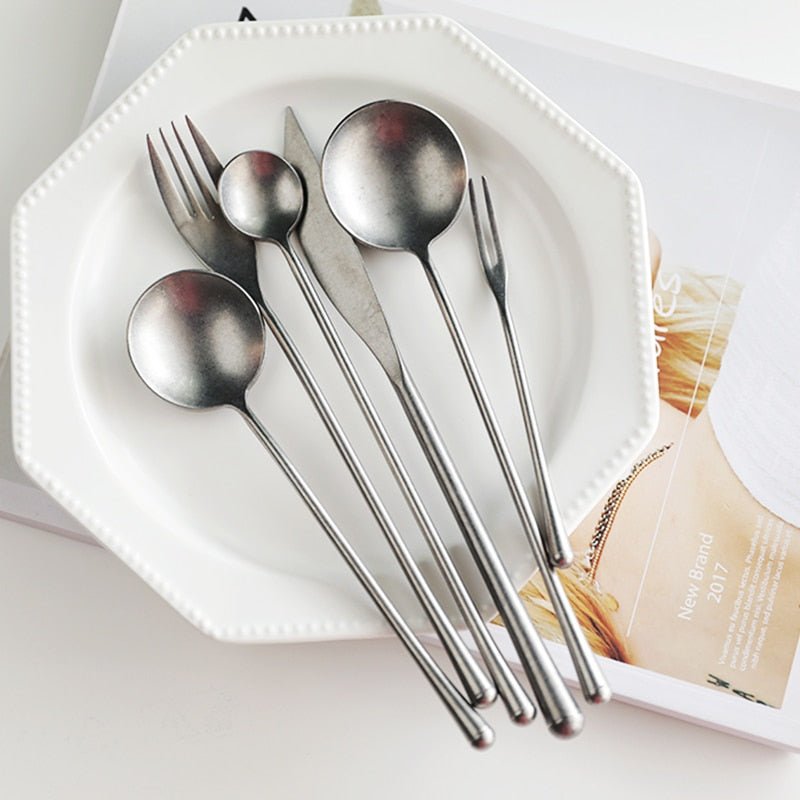 Retro Stainless Steel Cutlery Set - Casatrail.com