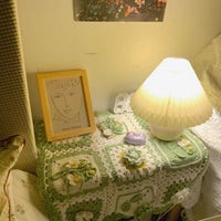 Thumbnail for Retro Wisteria Gardenia Crochet Blanket - Casatrail.com