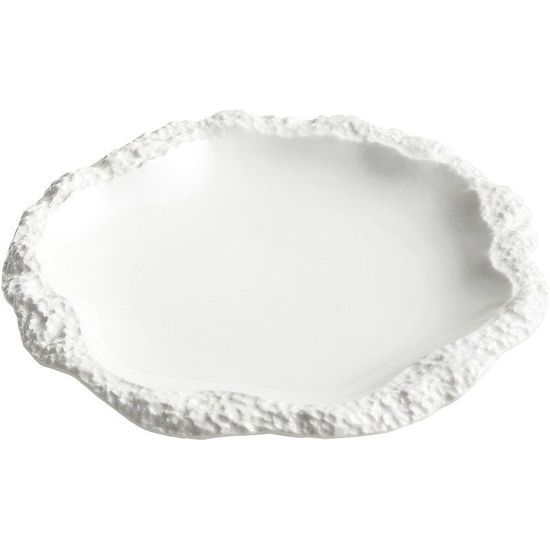 Rockpattern Ceramic Vegetable Plate - Casatrail.com