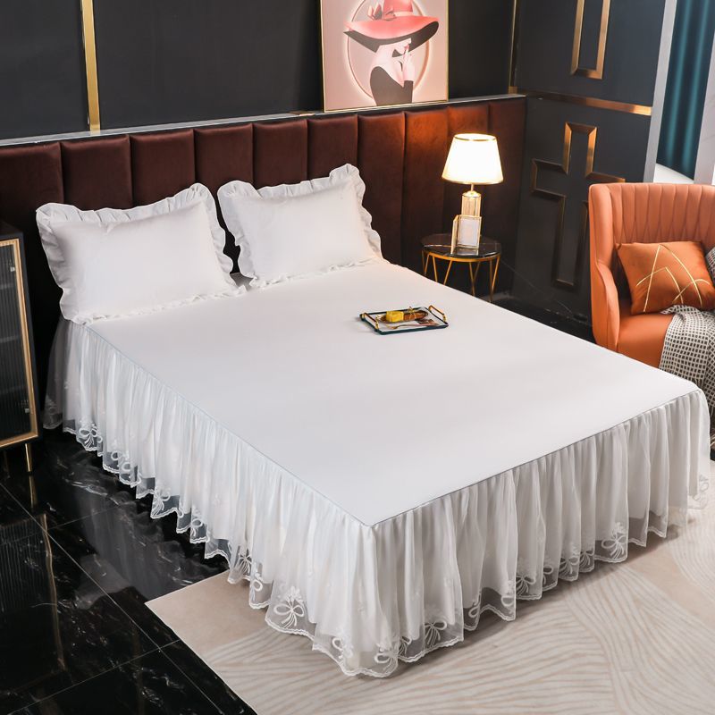 Romantic Lace Bed Skirt Set for Four Seasons - Casatrail.com