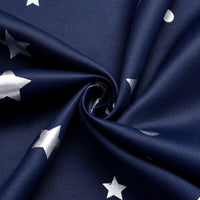 Thumbnail for Room Darkening Curtains with Silver Star Moon - Casatrail.com