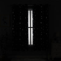 Thumbnail for Room Darkening Curtains with Silver Star Moon - Casatrail.com