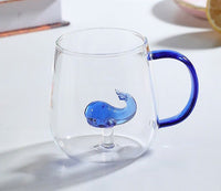 Thumbnail for Rose Cup Glass Water Cup for Home Office - 380ml - Casatrail.com