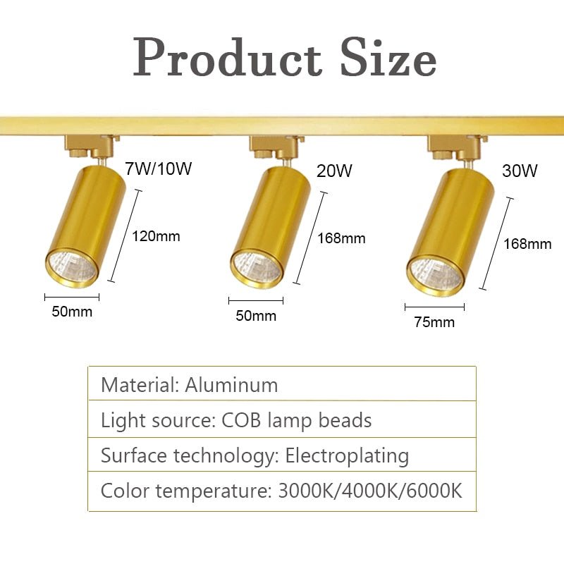 Rotatable LED Rail Light for Living Room, Bar, and Shop - Casatrail.com