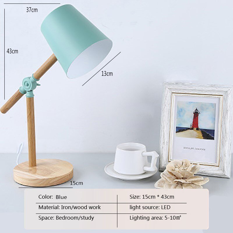 Rotatable LED Table Lamp in Macaroon Design - Casatrail.com